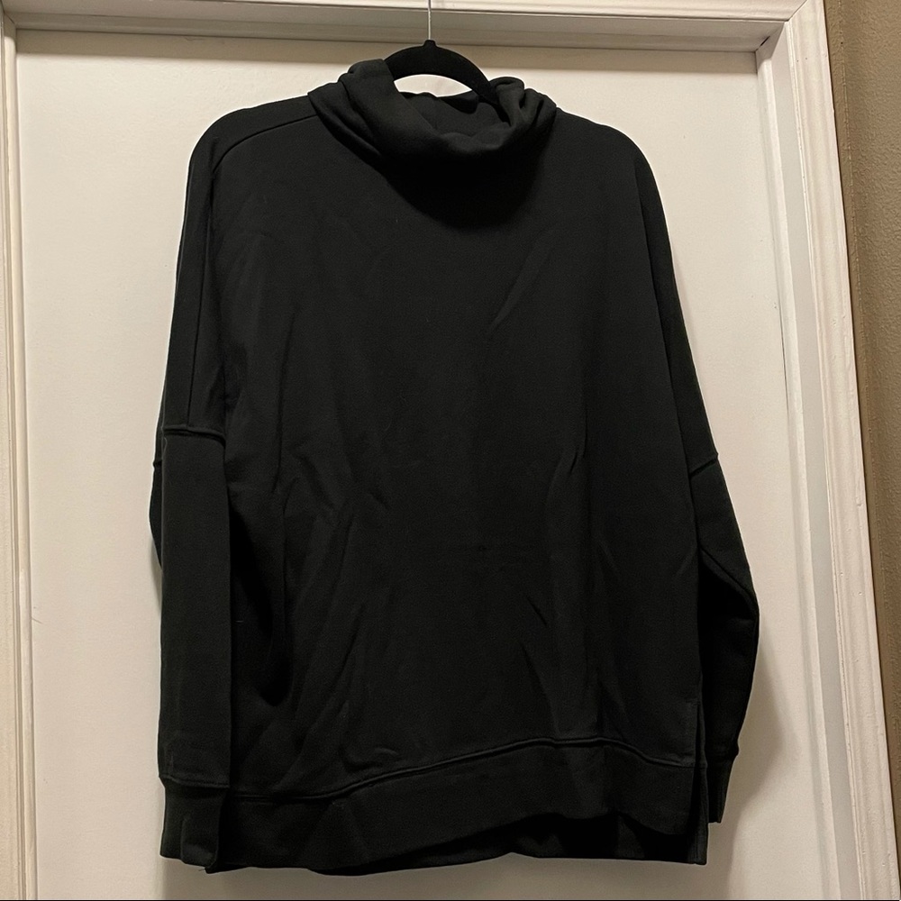 Black cotton turtleneck